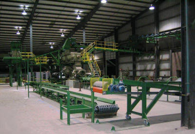 Clay brick pug mill, extruder, even-feeder and related equipment, walkways, platforms and structures.