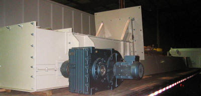 Stockpile reclaimer ready to ship to a sand plant.